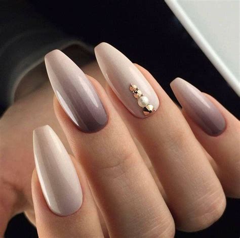 45 Designs With Nude Nail Polish Nail Art Nude Nails Matte Nails