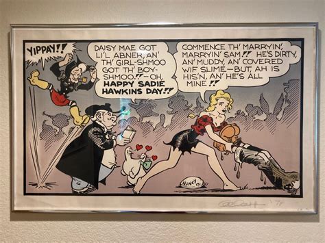 Artists Proof 720 Al Capp Comic Strip Lil Abner Cartoon Signed