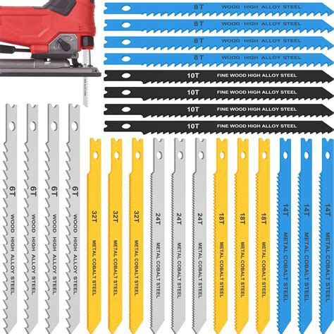 Black Decker Jigsaw Blades Set Assorted Wood And Metal Pack