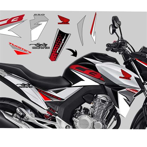 Adesivo CB Twister 250 Kit Faixas Personalizadas Para Moto Shopee Brasil