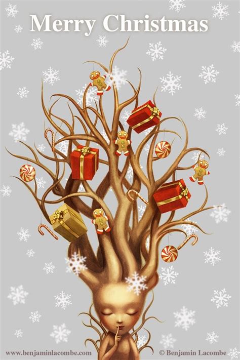 Merry Christmas By Benjamin Lacombe Christmas Illustration Fantastic