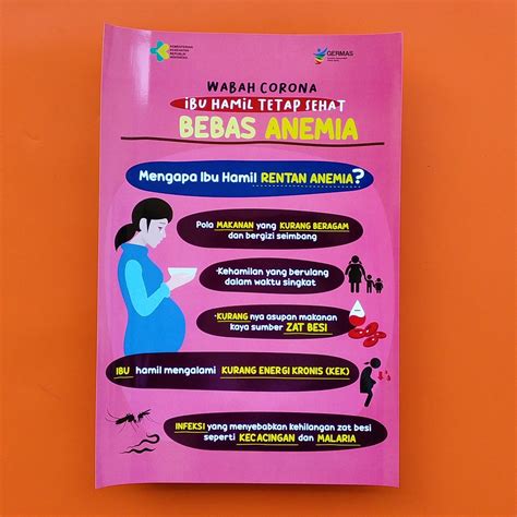 Jual Terbaru Mengapa Ibu Hamil Rentan Anemia Poster Anemia Bagi Ibu