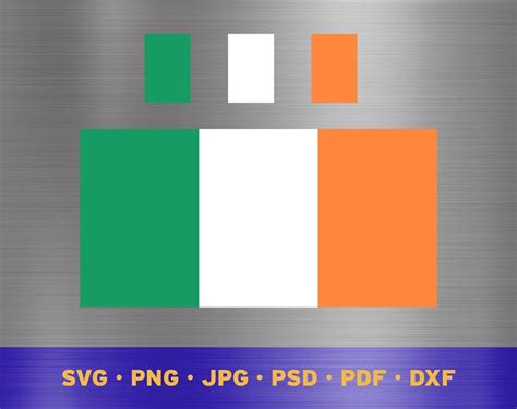 Ireland Flag Svg Layered, Irish Flag Svg, Irish Flag Cricut, Ireland ...