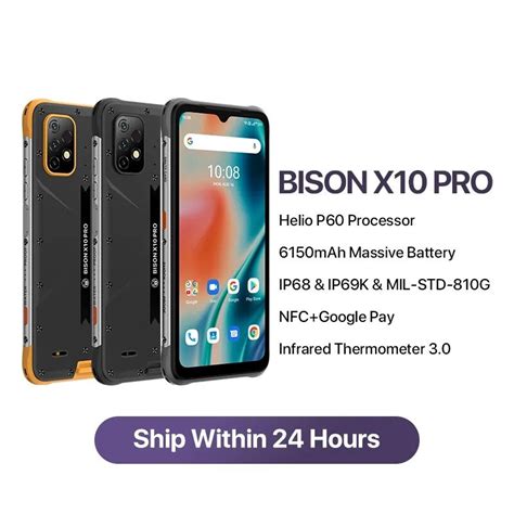 UMIDIGI BISON X10 Pro Smartphone Global Version NFC 4GB 6GB 128GB IP68