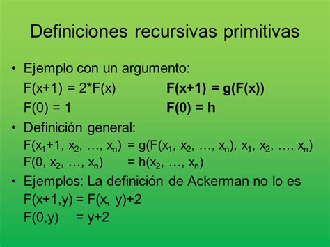 Funciones Recursivas