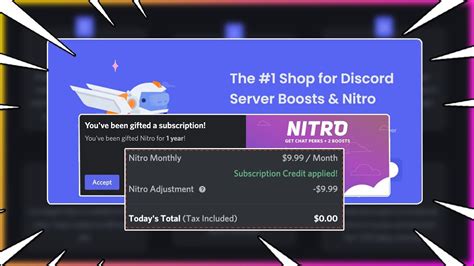 Score The Best Deals On Discord Nitro Server Boosts Nitro Tokens