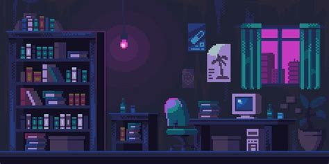 Cyberpunk Room By Norma2d On Deviantart Cyberpunk Room Pixel Art