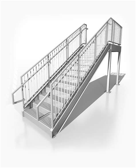 Prefabricated Aluminum Commercial Stairs ErectaStep