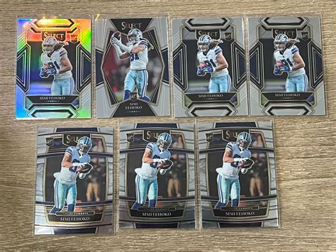 Panini Select Simi Fehoko Rc Card Rookie Lot Silver Prizm