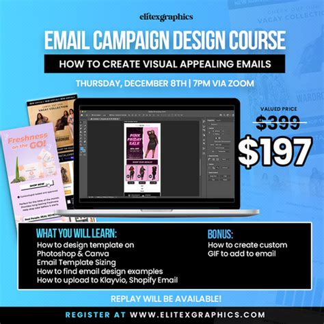 Email Campaign Design Course (REPLAY) | ElitexGraphics