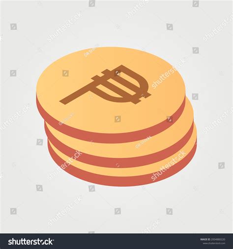 Philippine Peso Philippines Currency Symbol Coin Stock Vector (Royalty ...