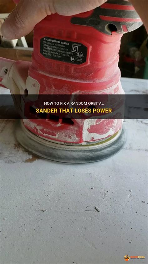 How To Fix A Random Orbital Sander That Loses Power Shuntool