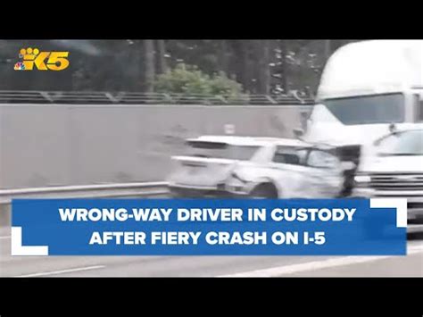 53 Year Old Bremerton Man In Custody After Fiery Crash On I 5 Near JBLM