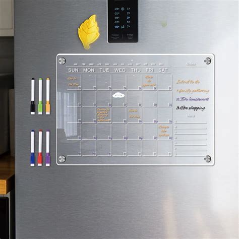 Clear Acr Lico Regrav Vel Message Board Whiteboard Office Calendar