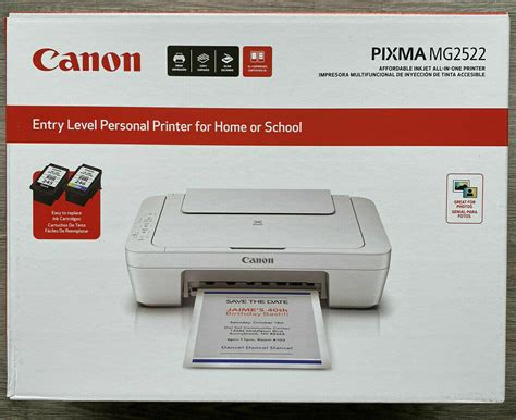 Canon Pixma MG2522 Wired All-in-One Inkjet Printer Scanner Copier Home ...