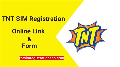 Tnt Sim Card Registration Online Link Form