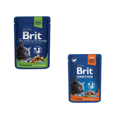 Brit Premium Cat Pouches For Sterilised Cat 100 Gram PetsOne Pk