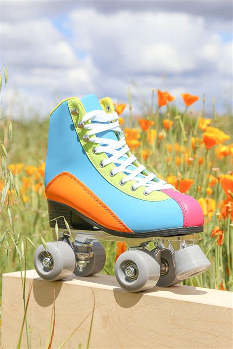 Women's Roller Skates - Rainbow Roller Skates - Quad Skates - Lulus