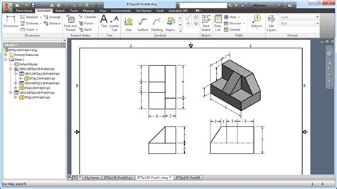 Inventor Tutorial With Isometric Sketches Intermediate Part 4b Of 20