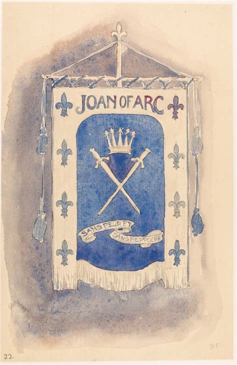 Joan Of Arc Banner Printable On It The World Was Represented The Image