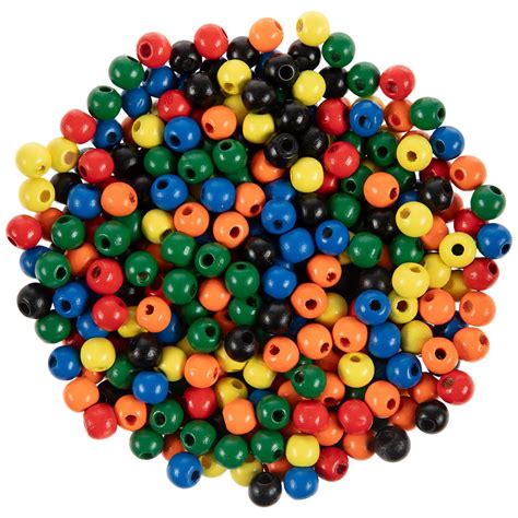 Colorful Round Wood Bead Mix Hobby Lobby