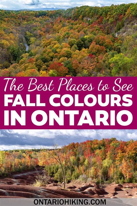 25 Best Places To See Fall Colours In Ontario Fall Hiking Trails