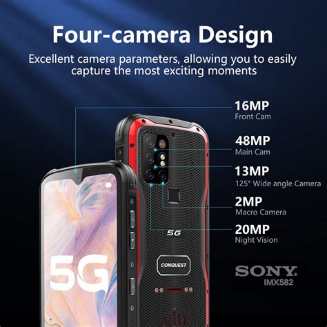 CONQUEST S20 Unlocked Rugged Smartphone, Android 11 Rugged Cell Phone ...