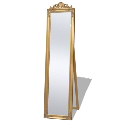 Vidaxl vidaXL Miroir sur pied Style baroque 160x40 cm Doré Miroirs