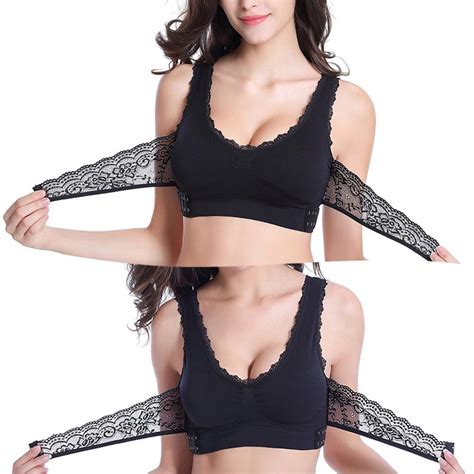 Buy Seamless Sports Bra For Women Lace Cross Front Side Buckle At