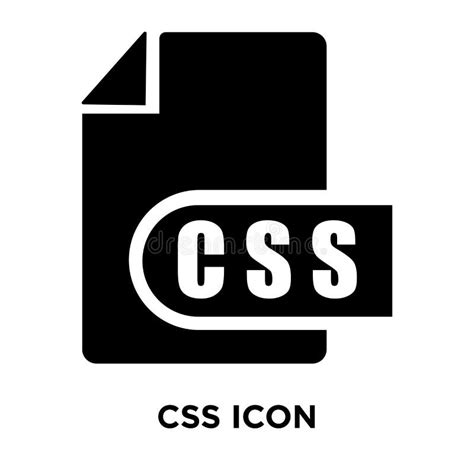 Css Icon Vector Isolated On White Background Logo Concept Of Cs Stock