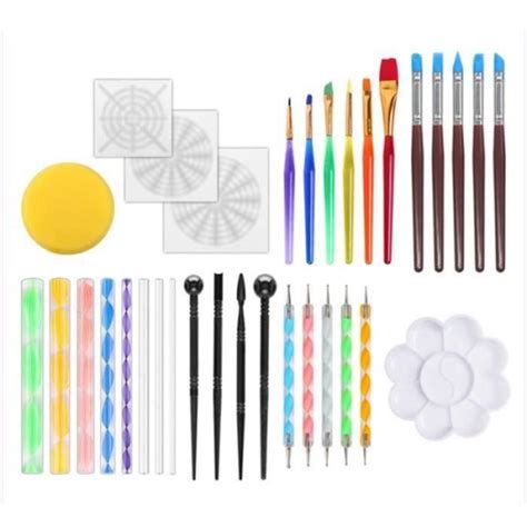 Pcs Outils De Pointage Mandala Pour Fournitures De Peinture Rupestre