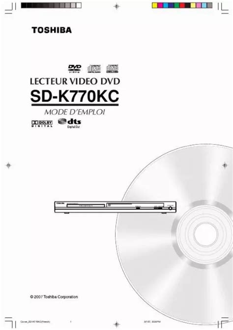 Notice TOSHIBA SD K770 Lecteur Dvd Blu Ray Portable Trouver Une