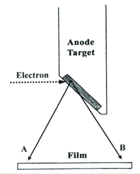 Heel effect. Intensity of x-ray photons emerging in B direction is more ...