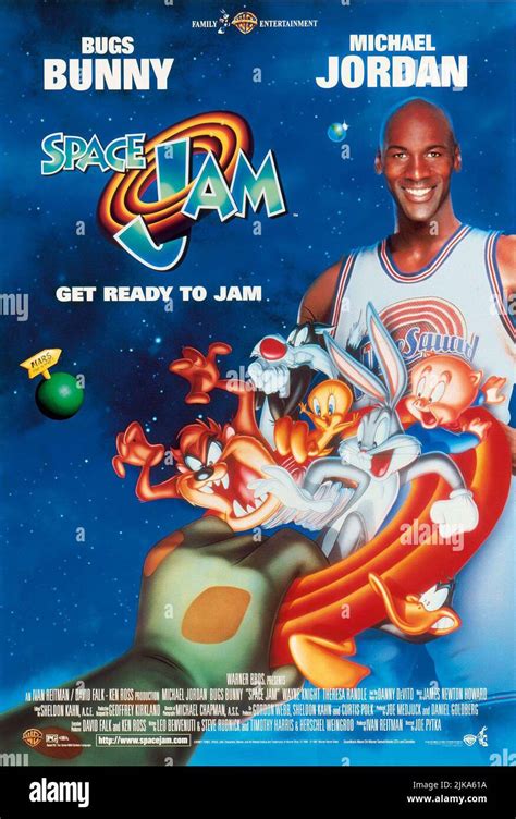 Bugs Bunny And Michael Jordan Poster Film Space Jam Usa 1996 Director