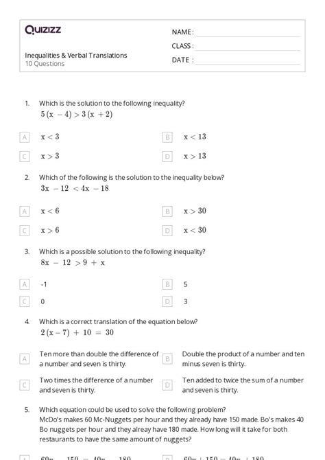 Translations Worksheets For Th Year On Quizizz Free Printable