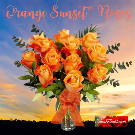 Orange Sunset™ Roses - Eden Florist - South Florida Flowers for Any ...