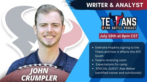 Texans Fan Battle Podcast With John Crumpler Of Texans Wire And