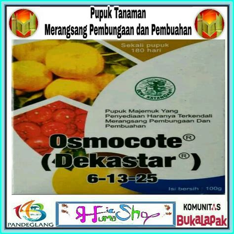 Jual Pupuk Pertumbuhan Bunga Dan Buah Dekastar Esmocote Di Lapak