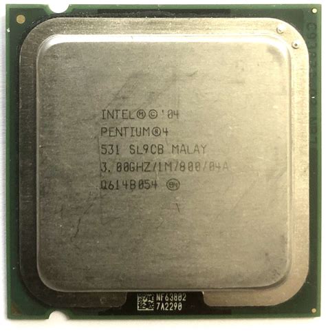 Intel Pentium 4 531 3.0 GHz 1MB HT 1 Core (BX80547PG3000EKT) Processor ...