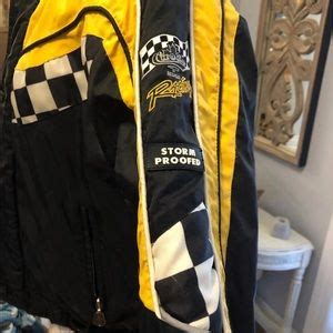 Choko Jackets Coats Vintage Choko Racing Hot Rider Yellow Checkerboard Jacket Poshmark