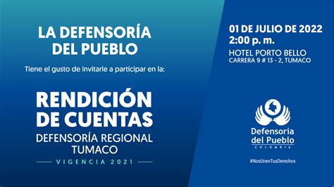 Defensoría Del Pueblo On Twitter Este Viernes 1 De Julio Desde