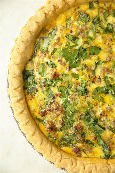 Sausage and Spinach Quiche - Real Life Dinner