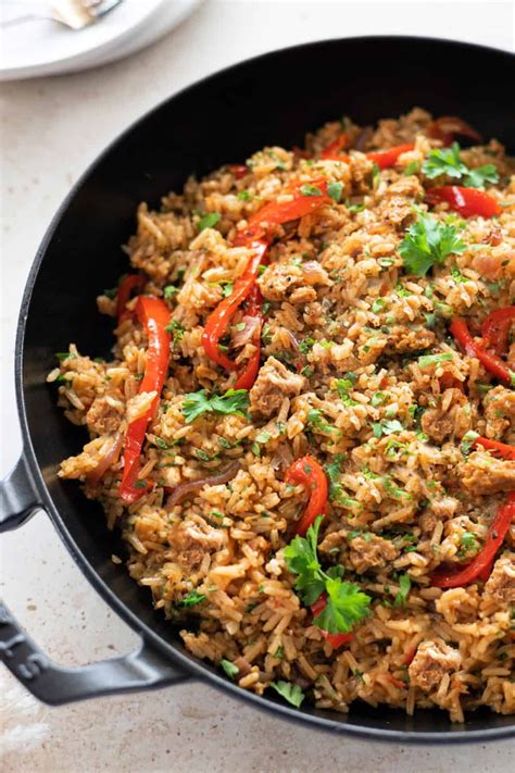 Vegan spicy sausage rice – Artofit