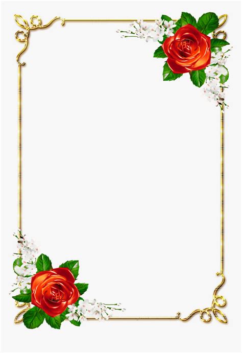 flower page border png transparent png transparent png image pngitem