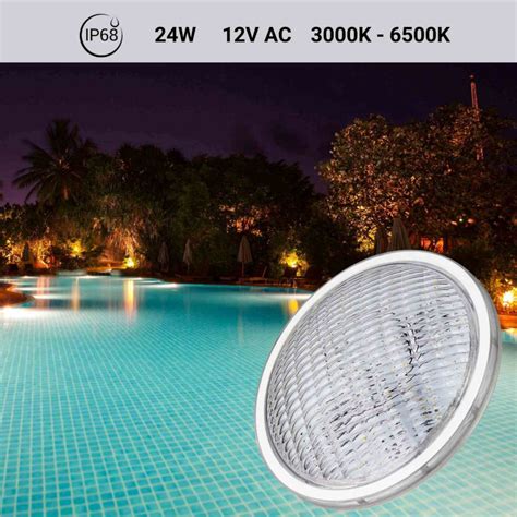 Comprar Lâmpada LED Submersível para Piscina PAR56 12V AC 24W IP68