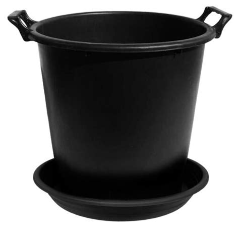 Large Plant Pot Plastic Planter With Handles Optional Saucers 30