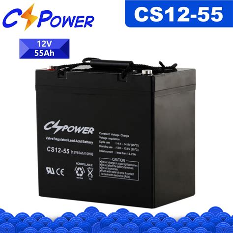 Cspower Battery UPS Battery 12V55ah Lead Acid AGM Battery For UPS UPS