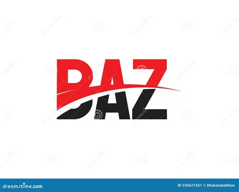 Baz Letter Initial Logo Design Vector Illustration Stock Vector