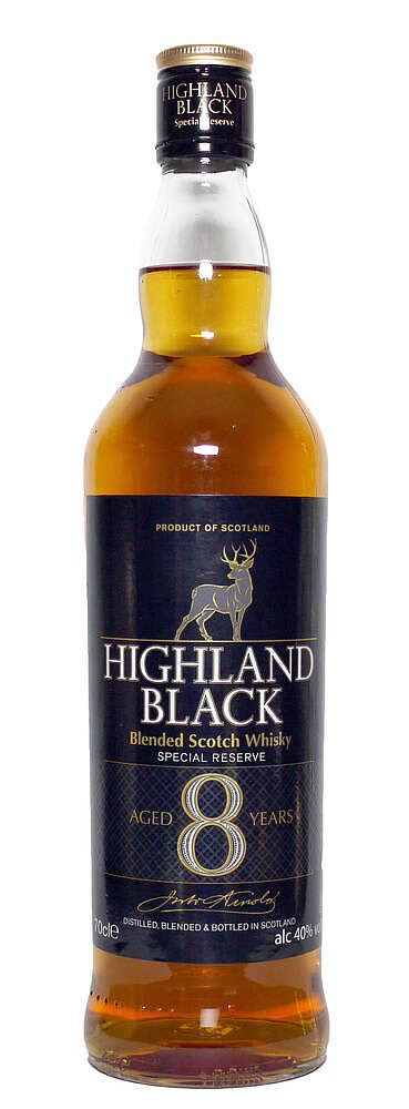 8 Jahre Highland Black Blended Scotch Whisky Whiskyde