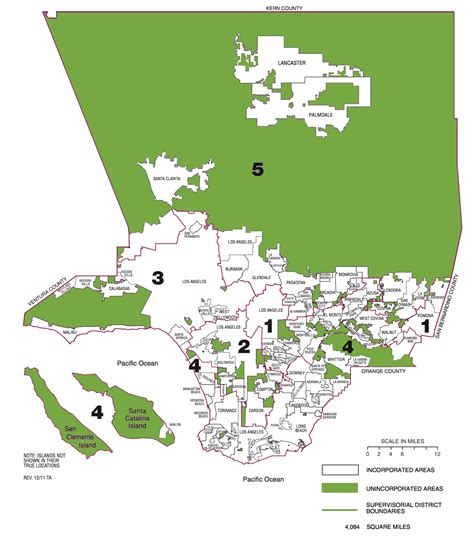 Unincorporated Los Angeles County Map - Virginia Map